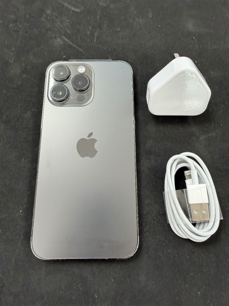 Apple iPhone 14 Pro Max 128GB Black Unlocked 100% Battery Health 
