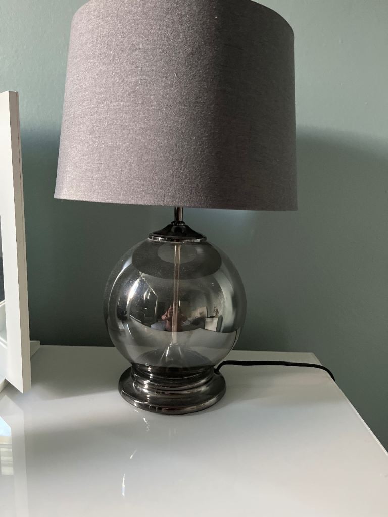 2xlarge glass table lamps charcoal 