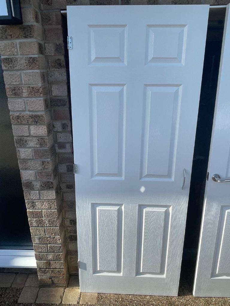 White panelled internal doors