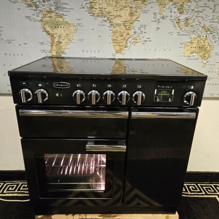 Rangemaster Professional Plus Induction Range Cooker in Black 90cm