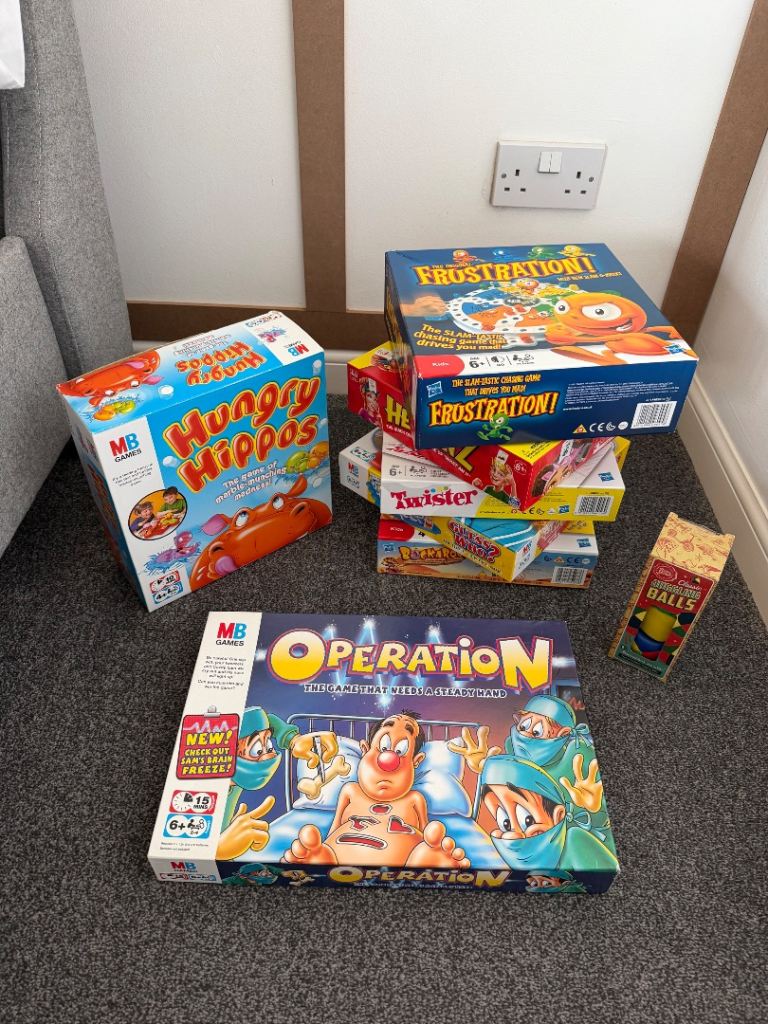 Kids Games - 7 Boxed Games Including Juggling Balls