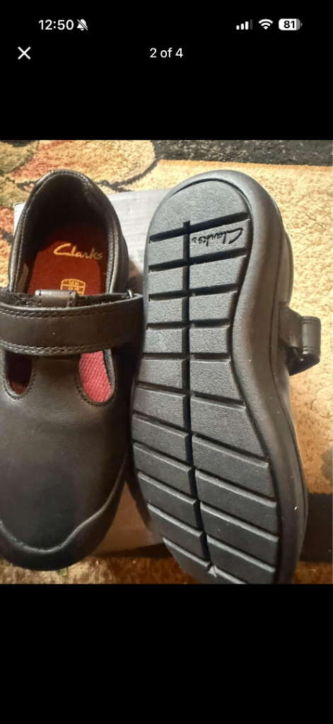 Girls Clarks School Shoes size 10