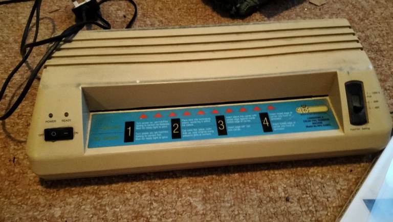 Vintage laminator with pouches 