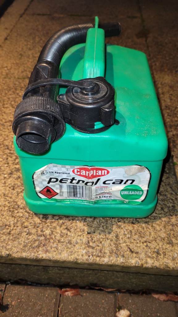 Diesel/petrol CARPLAN can 5L, used