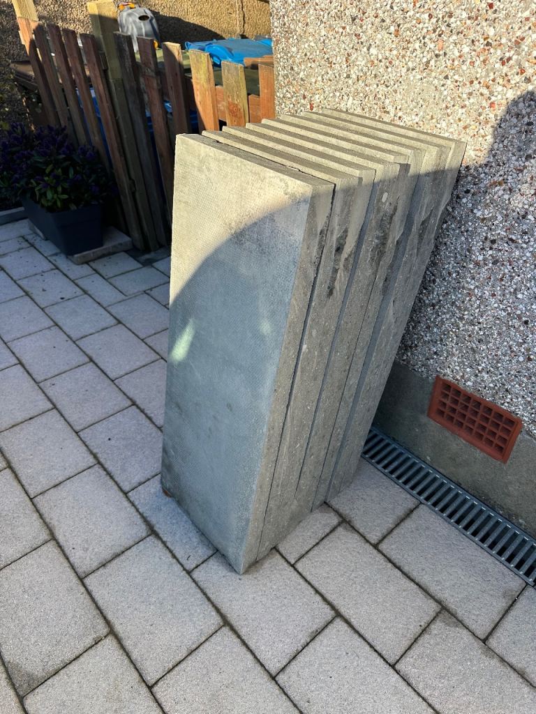 Free to collect garden slabs