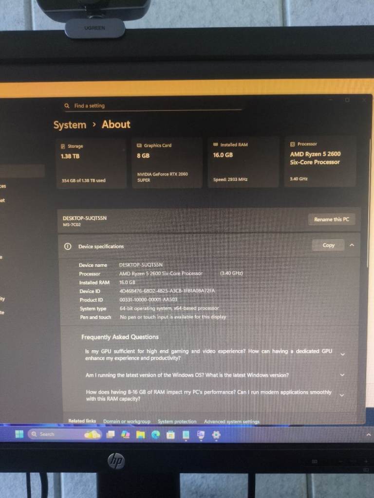 Gaming PC - RTX Rig, 1.3TB storage, 16GB ram
