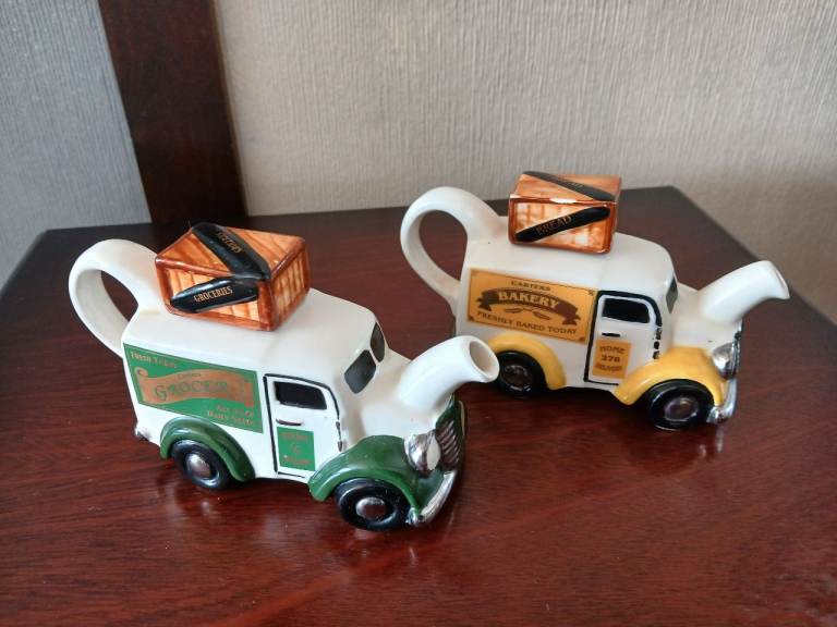 Novelty Ceramic Teapots - Van Design, Good Condition
