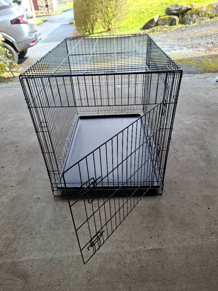 Large, sturdy, metal, collapsible DOG CRATE