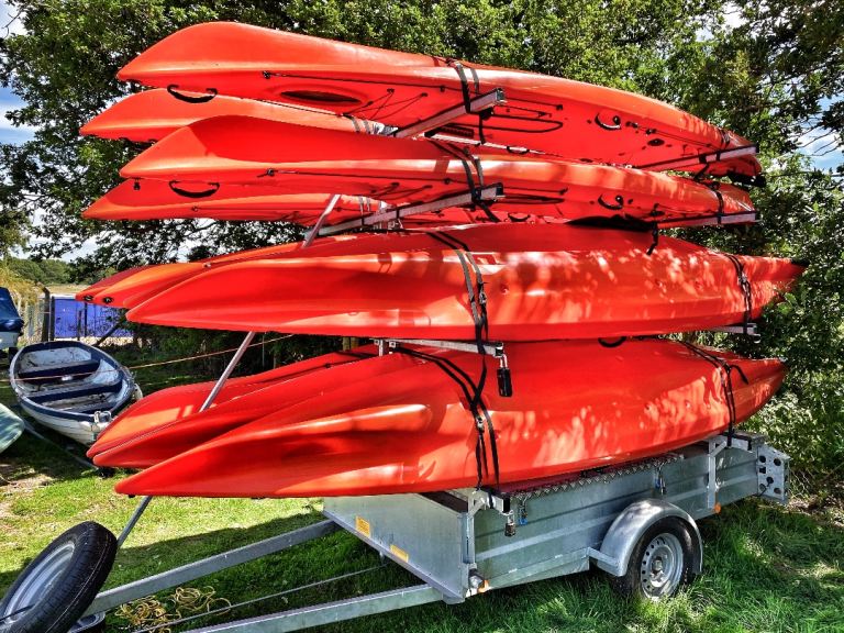MOTIV CANOE X12 KAYAK TRAILER | 1300KG BRAKED 20FT CANOE & KAYAK TRAILER | IPSWICH SUFFOLK