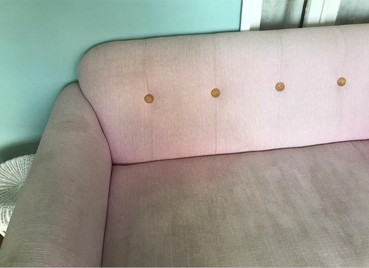 Pink DFS sofa £70 ONO STILL AVAILABLE 