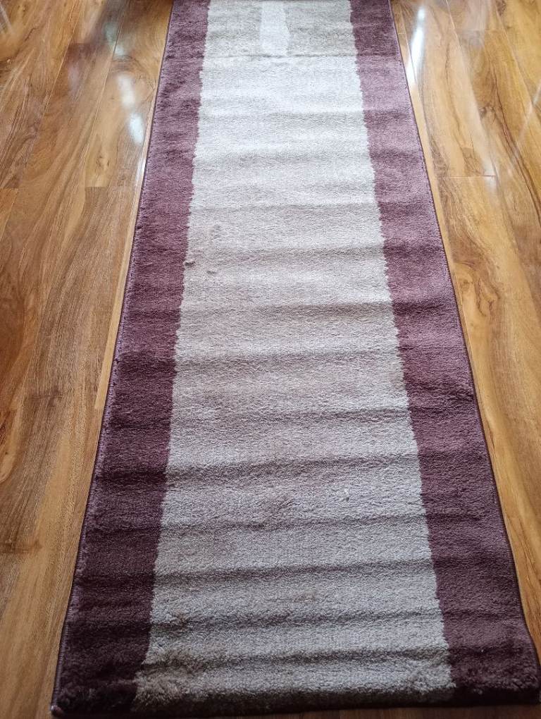 1 runner rug for hallway brand new brown colour 