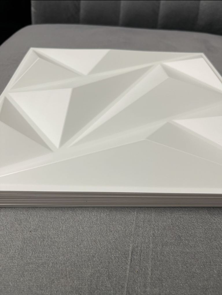 3D tiles wall panels black and white colour 