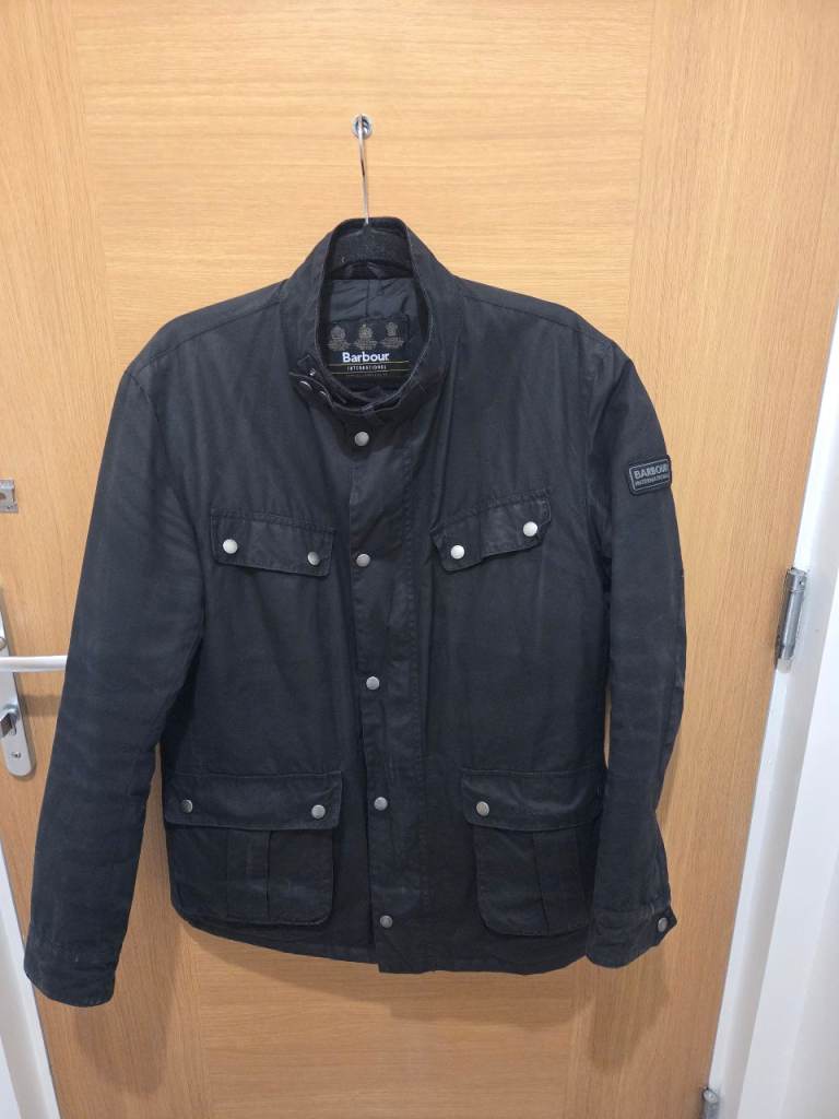 Barbour International Jacket – Men's Large, Black