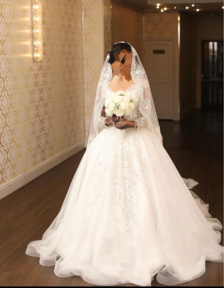 Sparkling White Wedding Dress