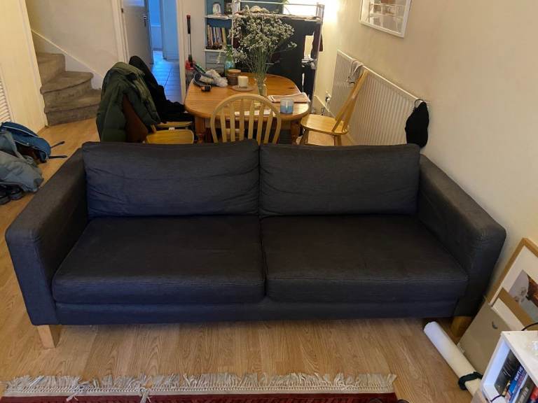 Blue IKEA Karlstad Sofa