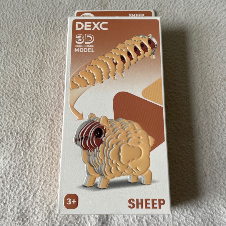 Dexc Sheep 3D Cardboard Model Kit Kids Craft Activity