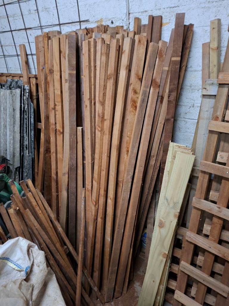 Brown treated 2x1 back rails