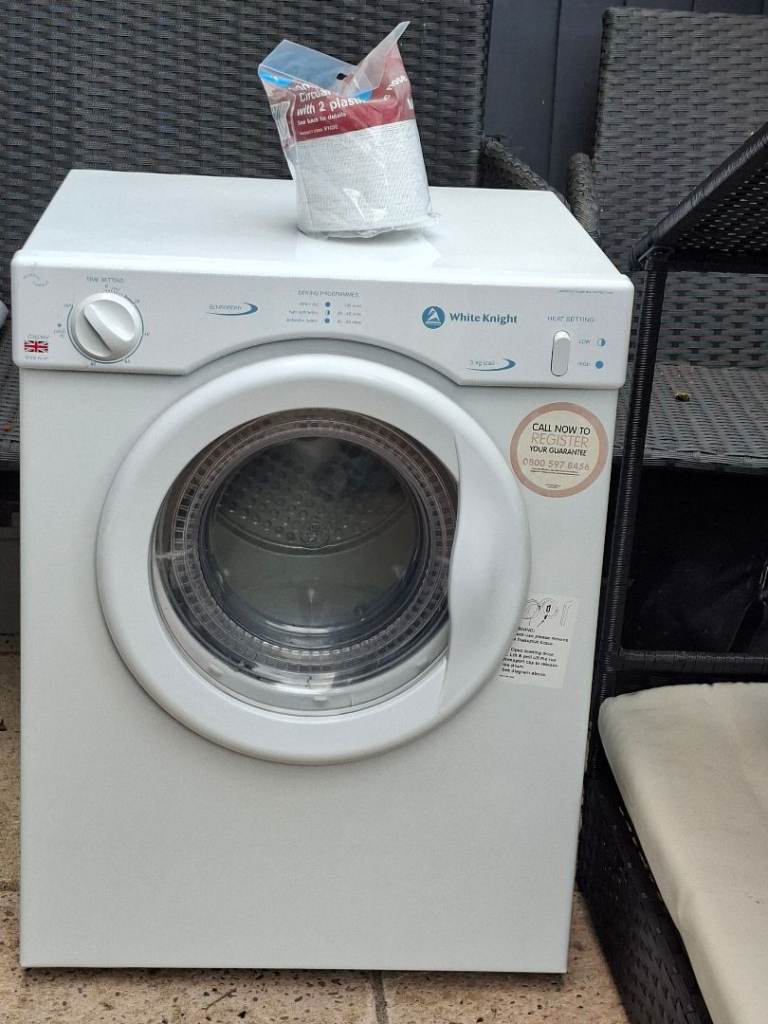 White night 3kg tumble dryer in like new condition 