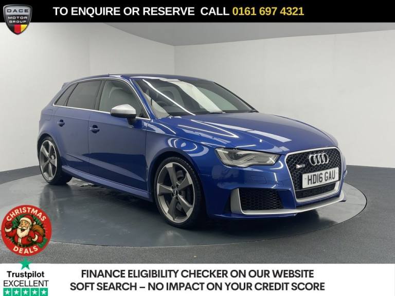 2016 Audi RS3 2.5 TFSI Sportback 5dr Petrol S Tronic quattro Euro 6 (s/s) (Nav) (367 ps) Hatchbac...