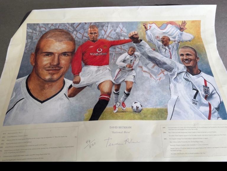 Limited edition David Beckham picture 