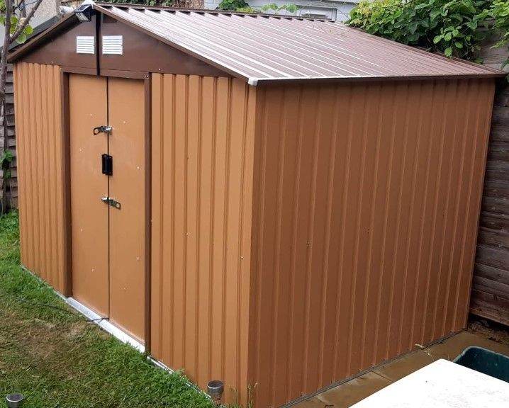 Outdoor Garden Metal Storage Unit with Apex Roof | Lockable Storage Solutions