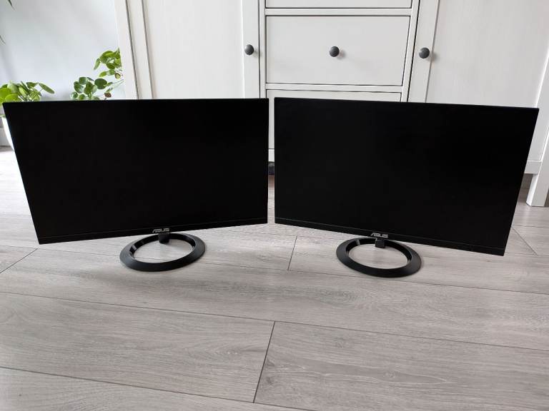 Two ASUS VZ249HE 24" FHD IPS Monitors - Very Good Condition - £100 Pair (Slough)
