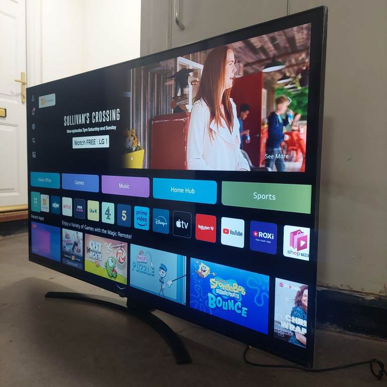 55"LG 4K ULTRA HD SMART WIFI LED TV PERFECT WORKING WITH REMOTE STAND,APPS 179£