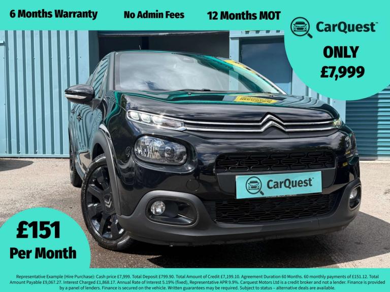 2019 Citroen C3 1.2 PureTech 82 Feel Nav Edition 5dr HATCHBACK PETROL Manual