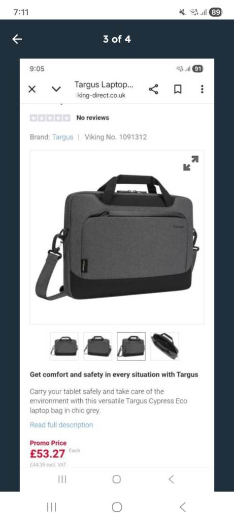Targus Laptop Bag – Brand New , Unused