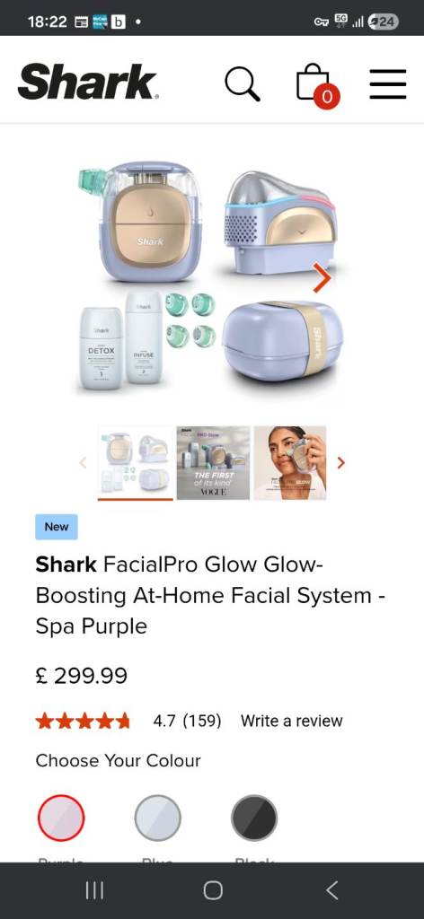 Shark facial pro glow