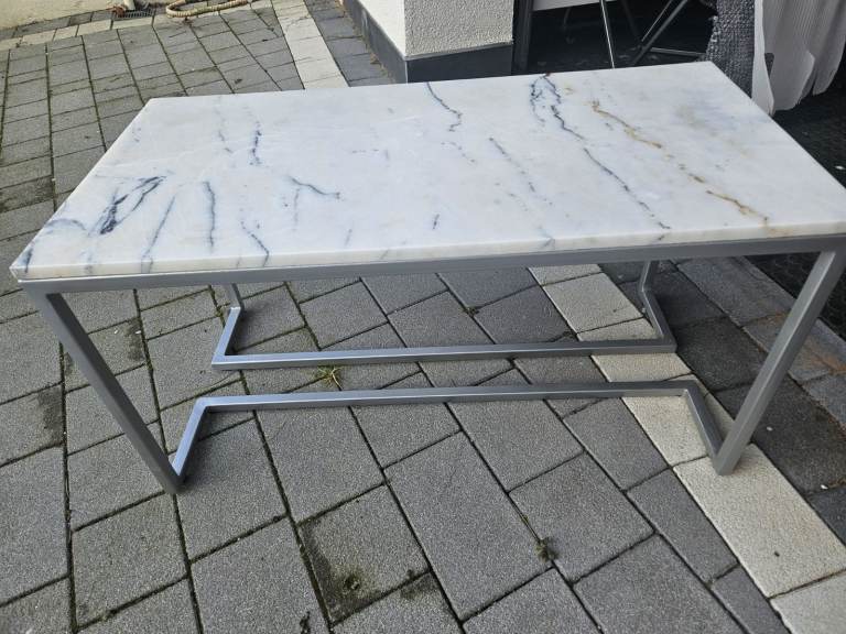 Genuine Marble Coffee Table with choice of Bases BRAND NEW BOXED RRP £135