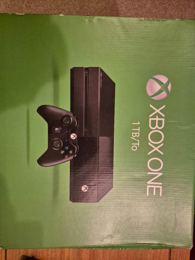 Xbox One 1TB Console with 2 Controllers and Games