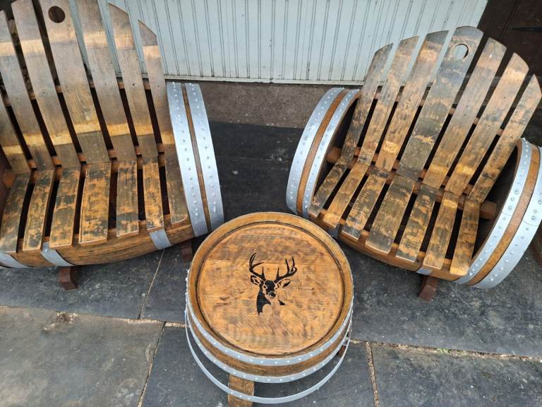 BARREL SEATS WHISKEY BARREL 