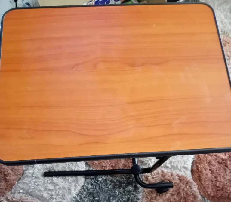 Adjustable Wooden over bed table – Good Condition