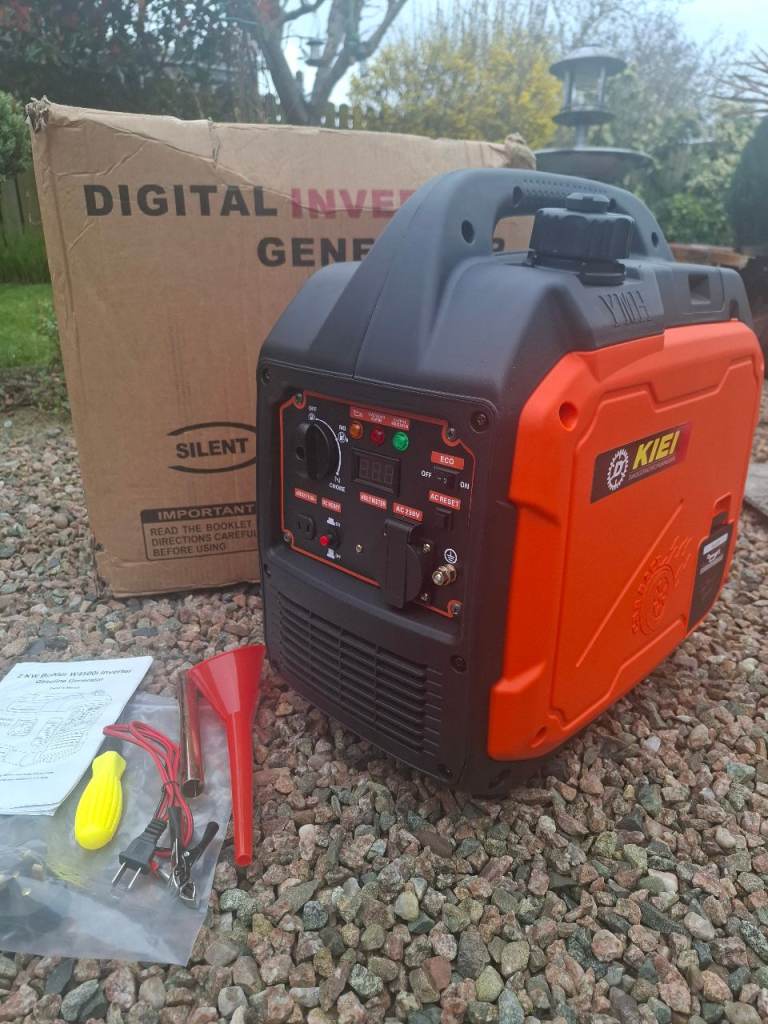 NEW Super Silent Generator D-KiEi 2200-watt Inverter Generator 1800-Watts continuous sine wave power