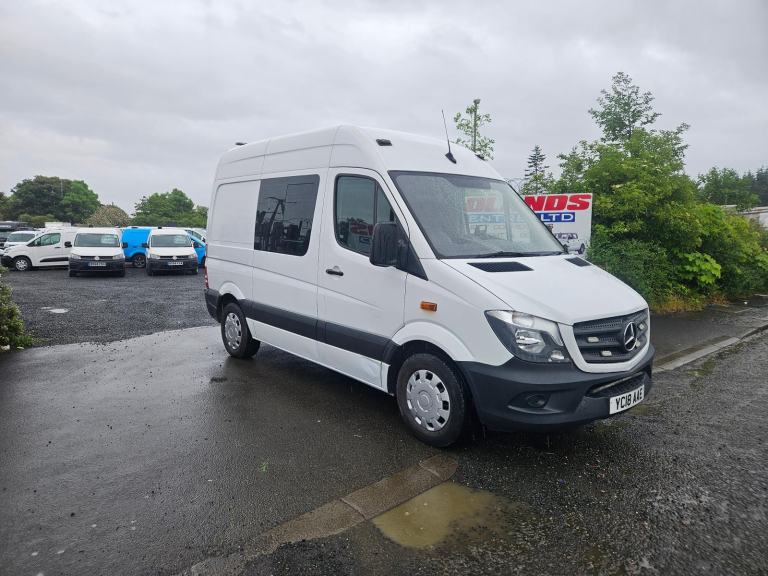 2018 ON 18 PLATE MERCEDES BENZ SPRINTER 314CDI SWB CREW VAN ULEZ FREE ZONE