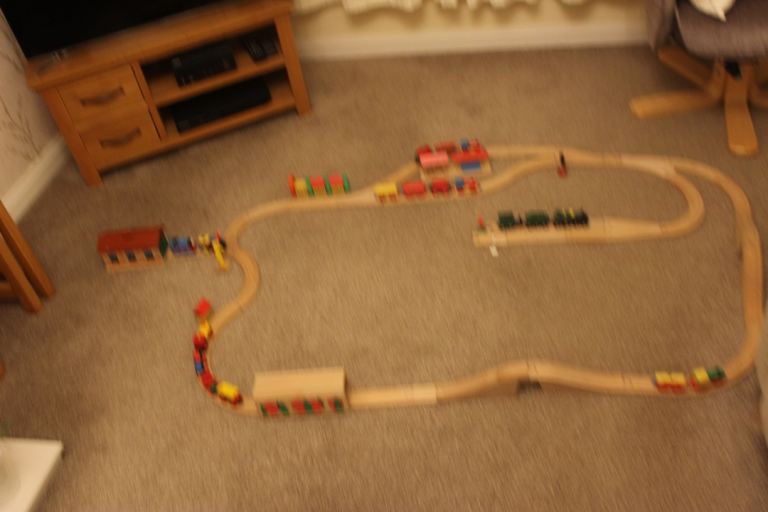 image for  Wooden Train set and accessories 