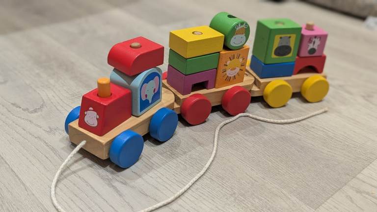 image for Wooden pull train