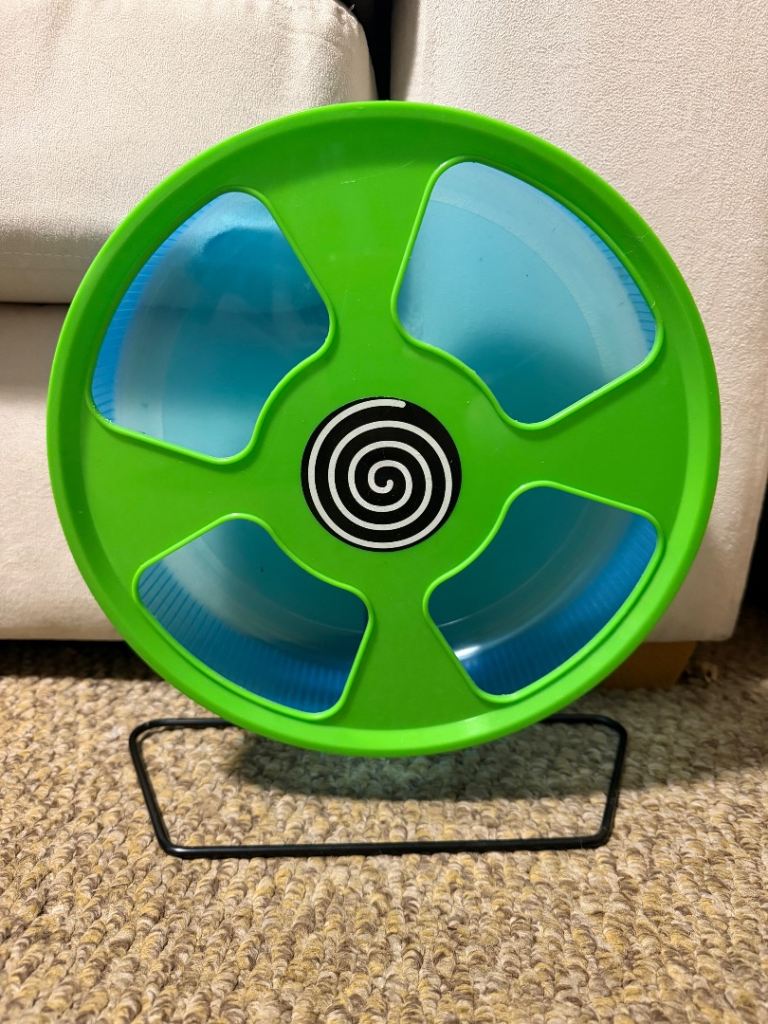 Green and blue 12 inch wheel