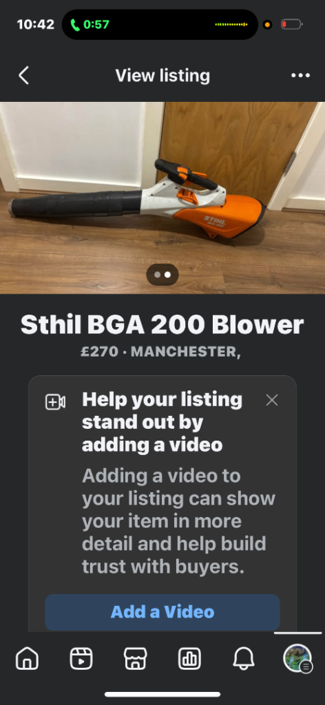 Professional cordless STIHL blower