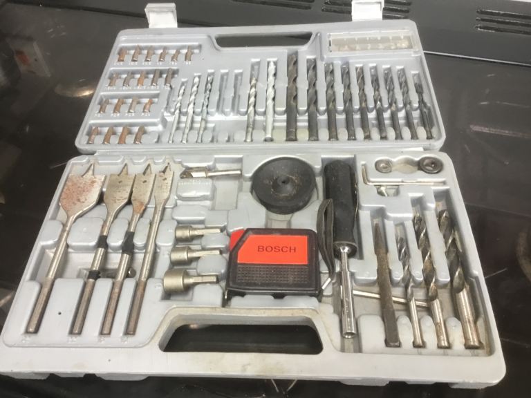 Bosch Drill Bit Set with Case – Good Condition