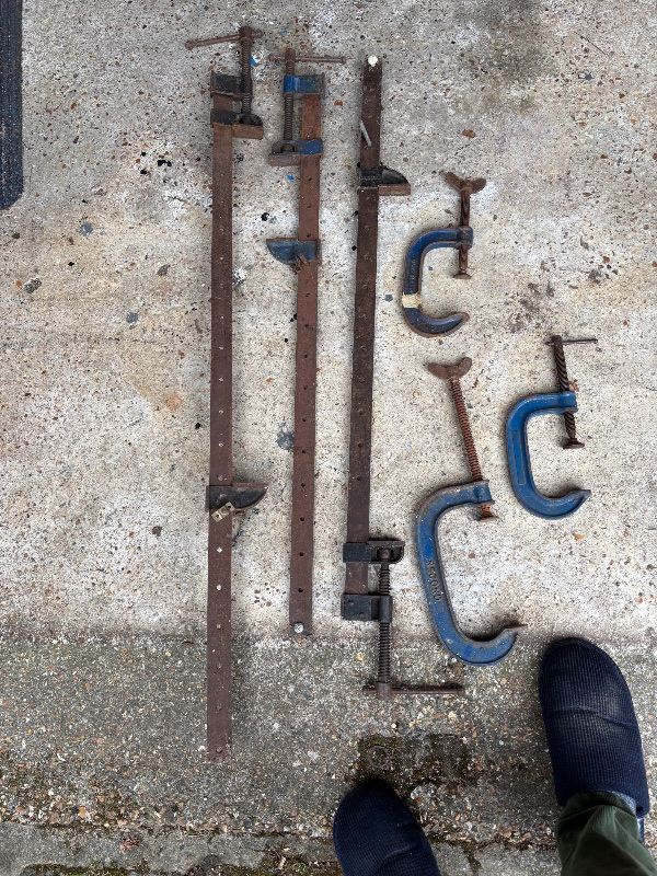Job Lot of Various Vintage Clamps and Vices – Rustic Condition