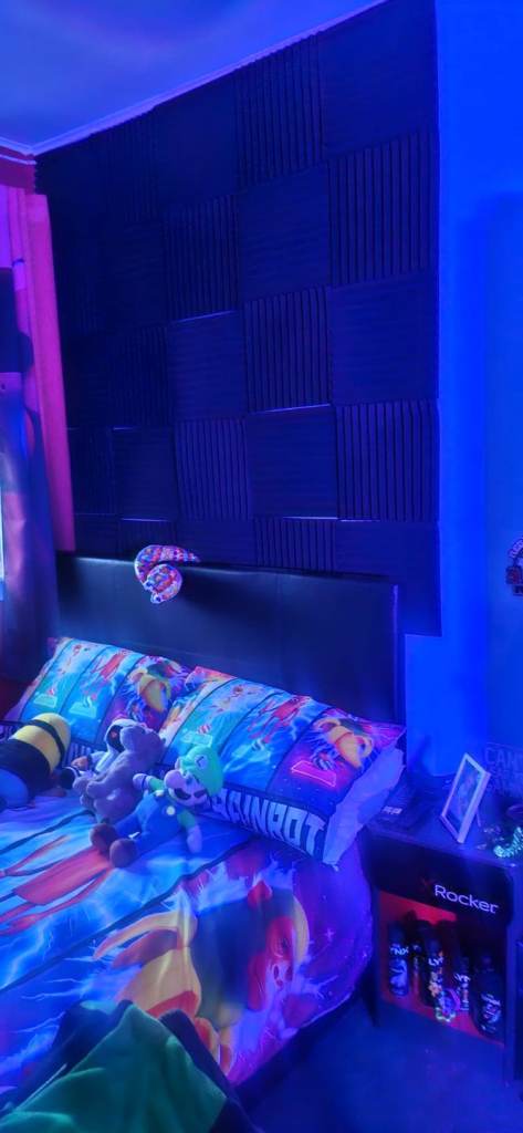 X rocker Double led tv bed and gaming desk 