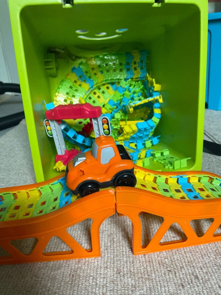 Battery powered tractor and track 