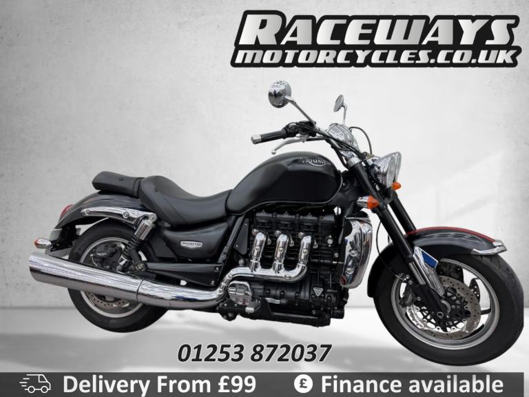 TRIUMPH ROCKET III ROADSTER 2012 12 REG 18,060 MILES BLACK USED MOTORCYCLE