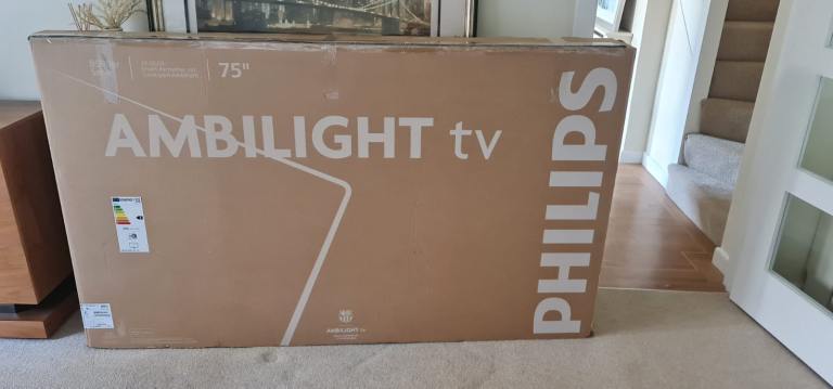 image for RRP £995 PHILIPS Ambilight 75PUS8500/05 Smart 4K Ultra HD HDR QLED TV