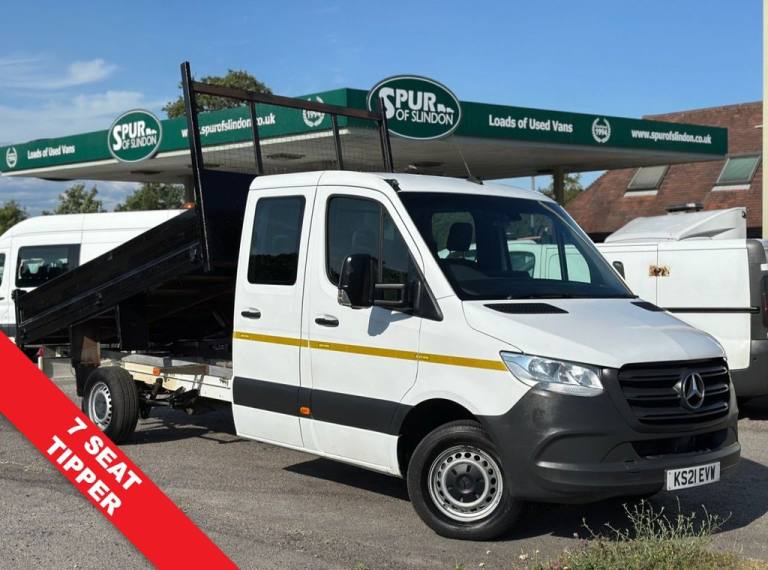 2021 Mercedes-Benz Sprinter 2.1 314 CDI Crew Cab Tipper 2dr Diesel Manual RWD L3 Euro 6 (s/s) (14...