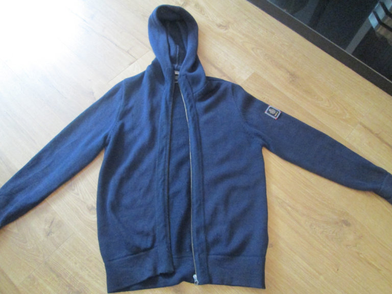 MEN'S DESIGNER HOODED REPLAY CARDIGAN - SIZE L