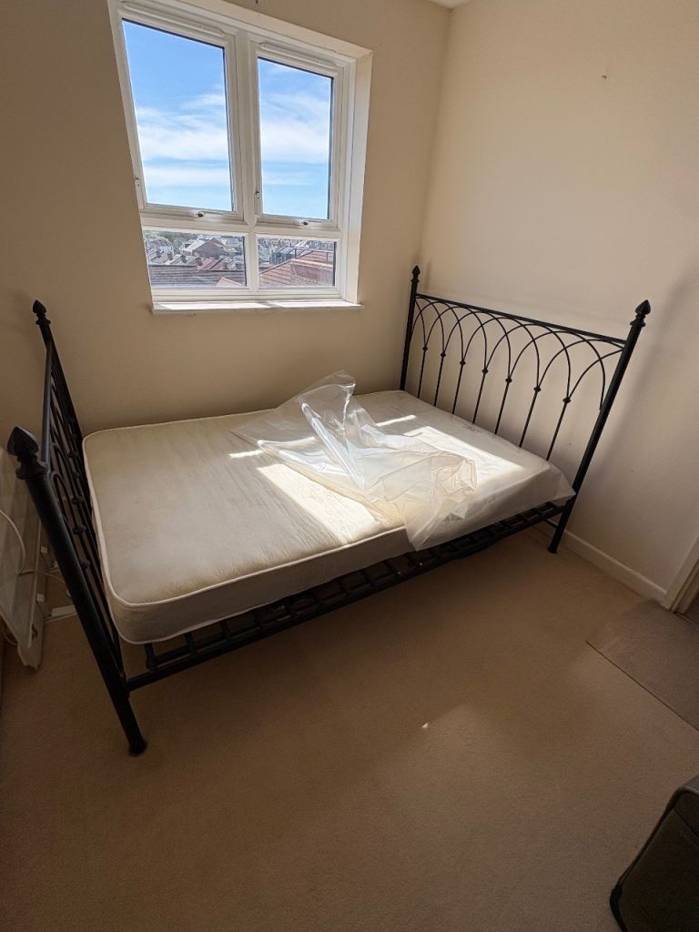 Cast Iron King Size bed for sale. 