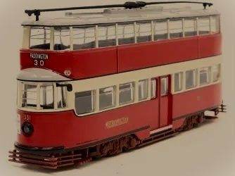 SCALE MODEL 1931 LONDON METROPOLITAN TRAM